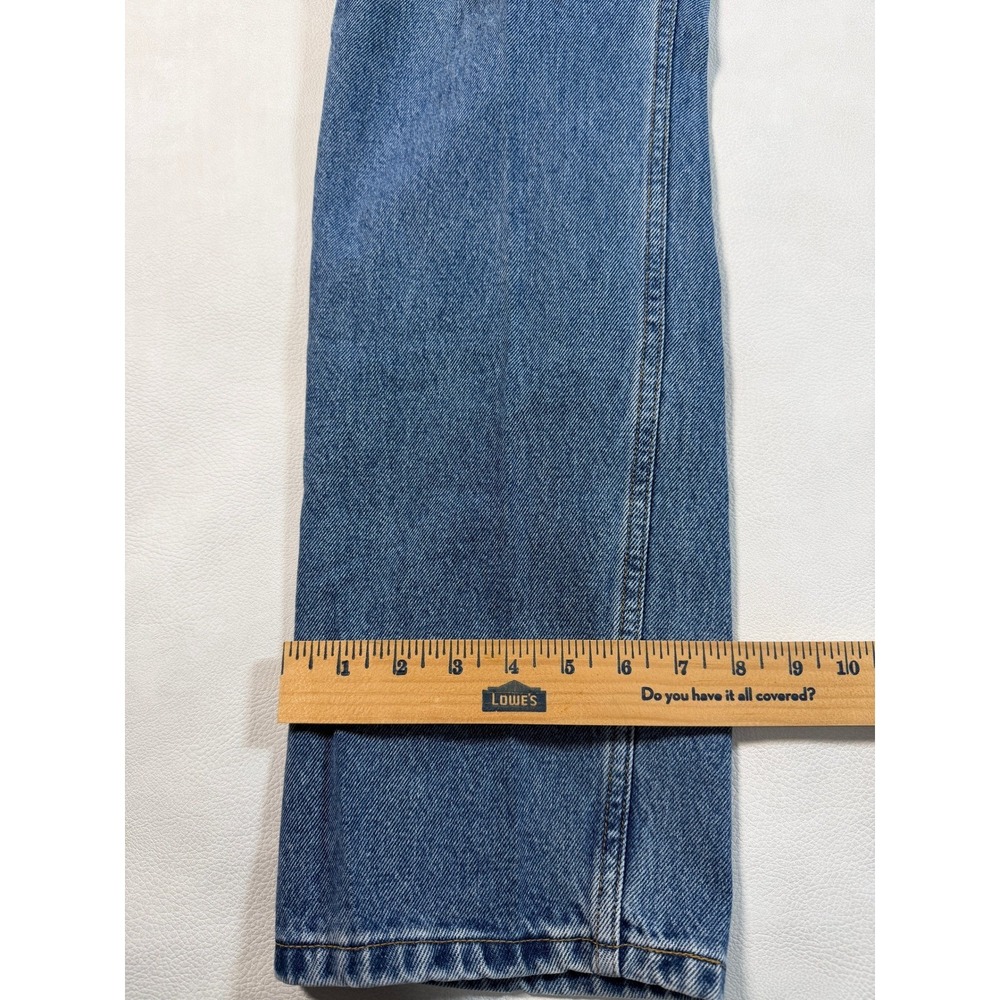 1998 Levis 505 Regular Fit Straight Leg Mens 30x30 Jeans Blue Vintage - Picture 6 of 11